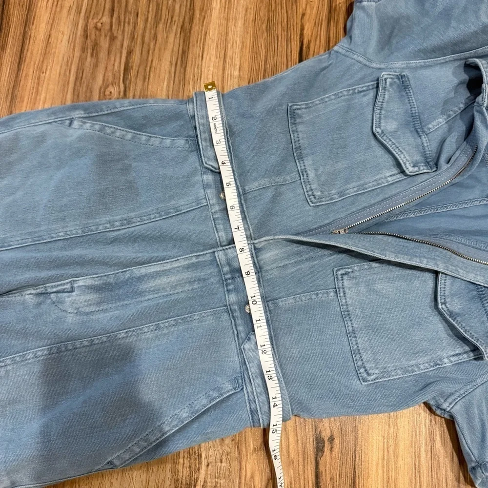 Good American Fit for Success Denim Jumpsuit Overalls